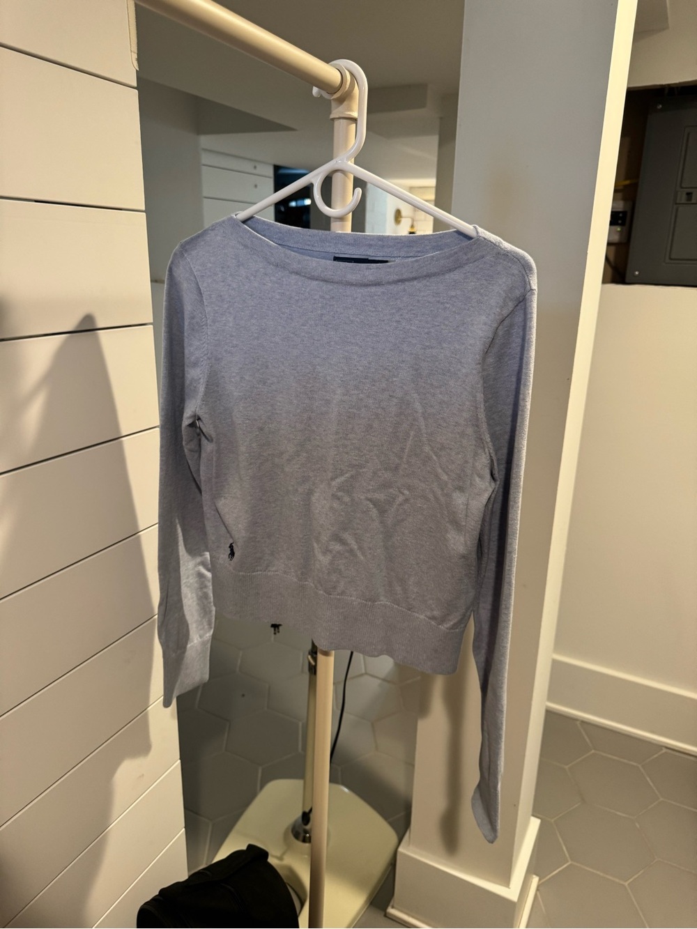 Polo by Ralph Lauren Light Blue Boat Neck Sweater - Picture 2 of 3